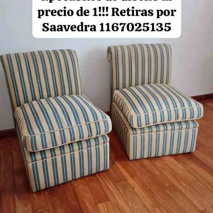 Se van hoy hermosos sillones de diseño se retiran por Saavedra día al precio de uno !