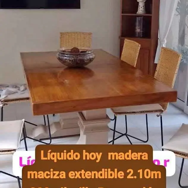 Se va a hoy hermosa mesa extendible 2.10m se retirá en belgrano r