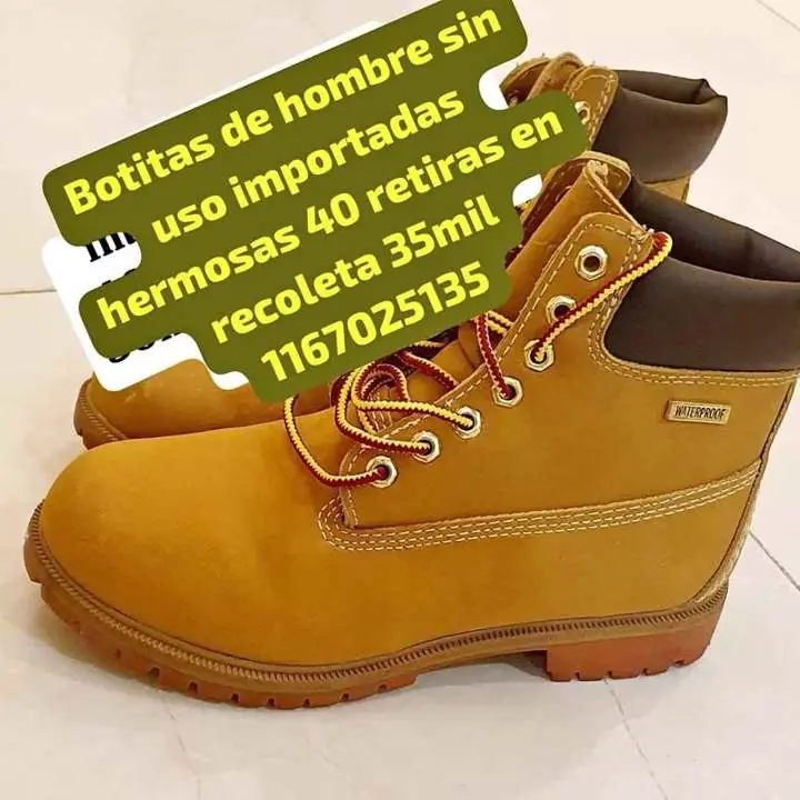 Se liquidan hermosas botitas hombre 40 importadas usa flores CABA sin uso