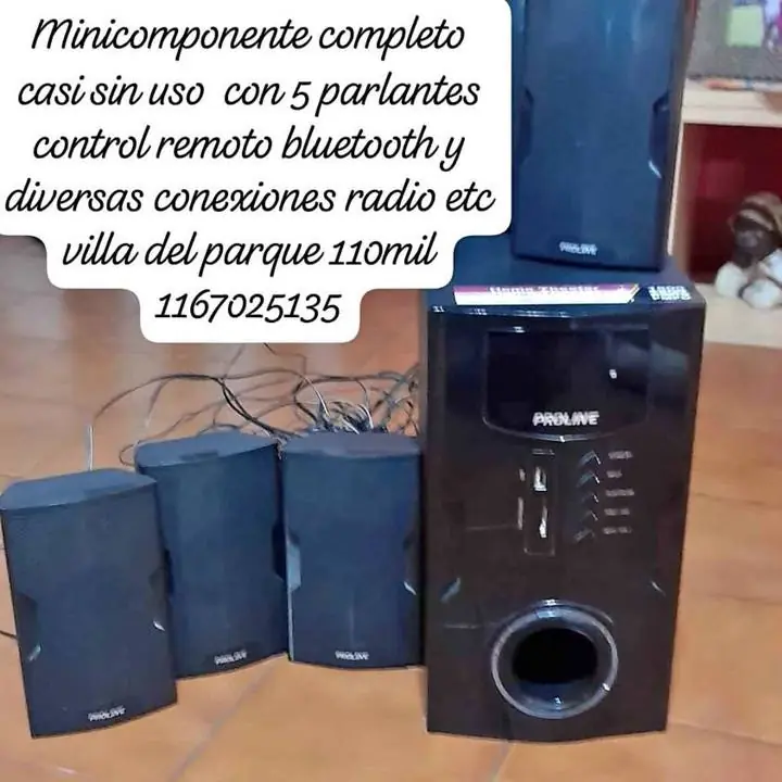 Impecable como nuevo minicomponente completo con bluetooth radio conteo remoto y todas las conexione