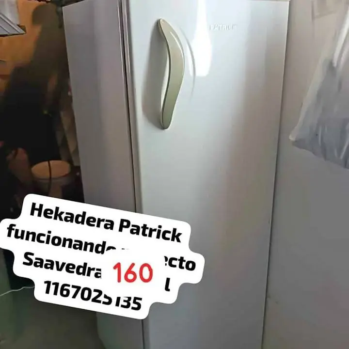 Heladeraa Patrick funciona perfecto no tiene frezzer Saavedra returas hoy
