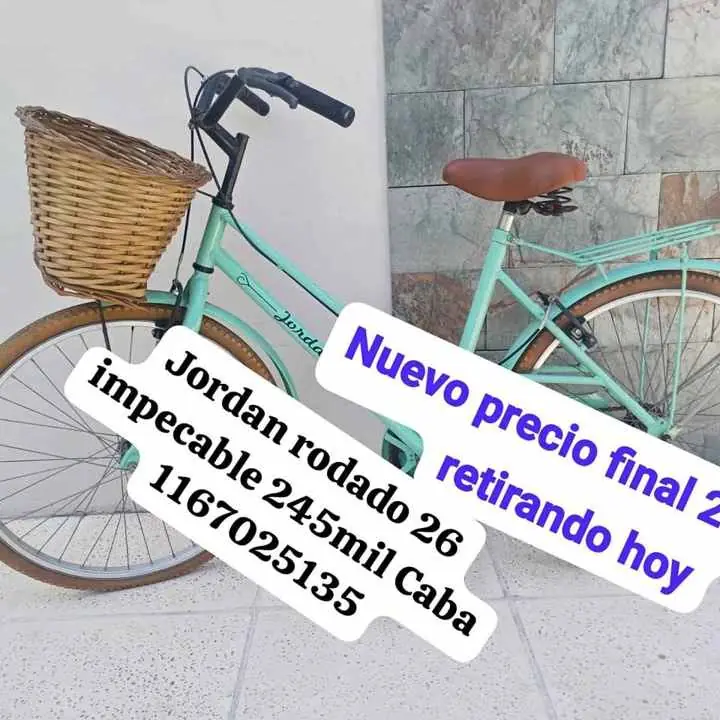 Se va hoy hermosa bicicleta urbana diseño Jordan rodado 26 CABA