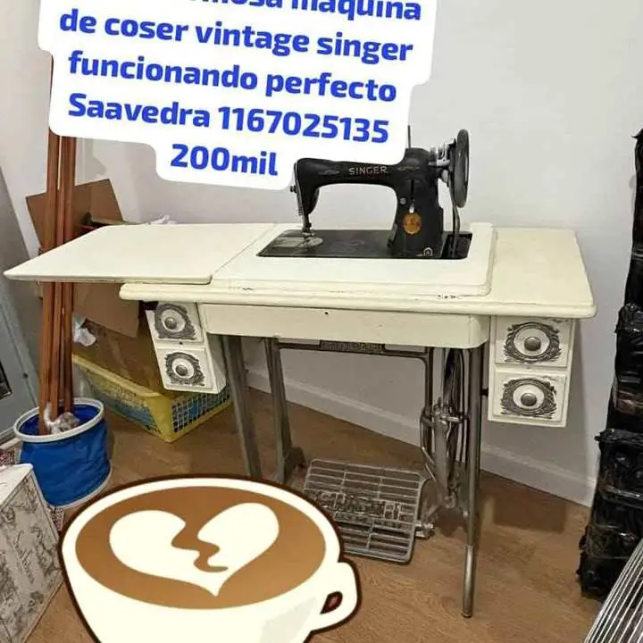 Se va huy último día ve ta hermosa maquina de coser singer vi tage funcionando perfecto saqvedra