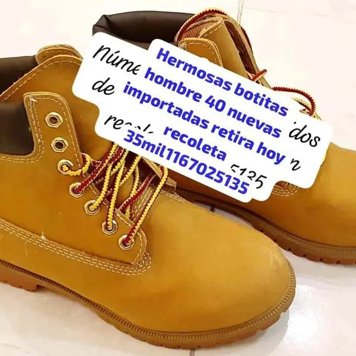 Hermosas botitas hombre 40 sin uso liquido hoy recoleta