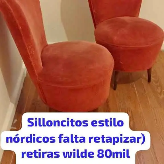 Se van huy dos siloncitos estilo nórdicos aretapizar se entregan en Wilde liquido