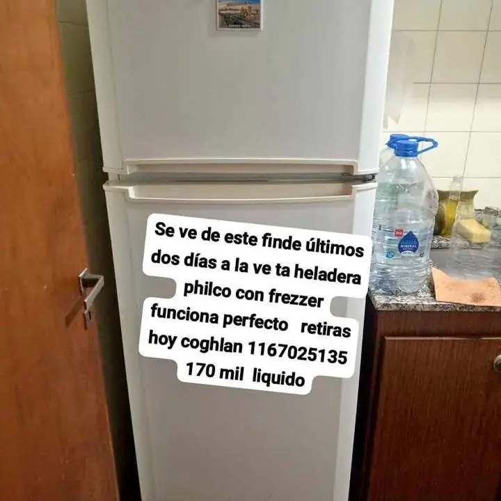 Se va este finde heladera con frezzer philco funciona perfecto coghlan Caba