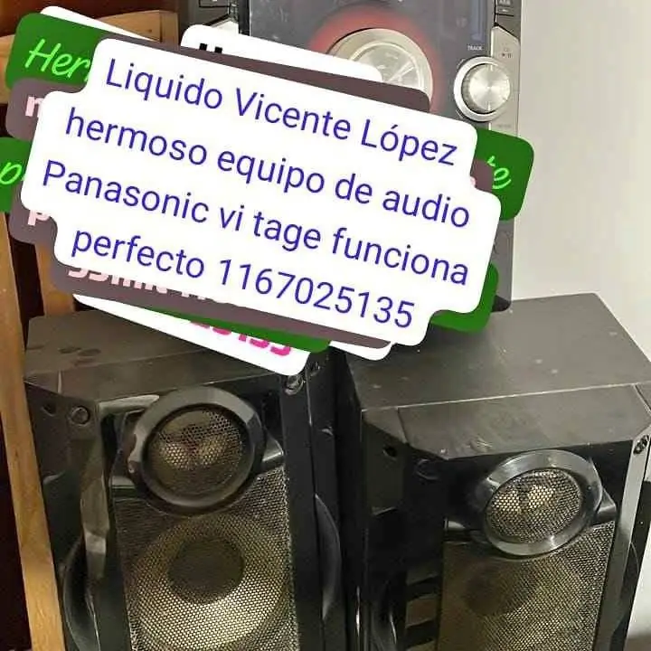 Se va hoy minicomponente vintwge Panasonic se retira en almagro