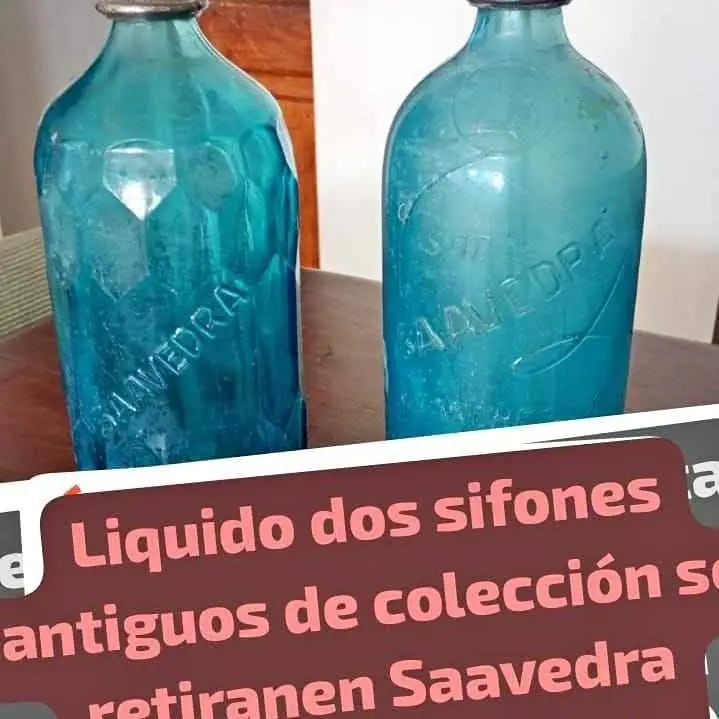 Se va. Hoy dos sifones antiguos de colección retiras en Saavedra