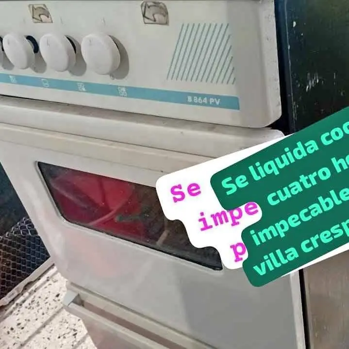 Se ve de hermosa cocina 4 hornallas. Se retira hoy almagrio