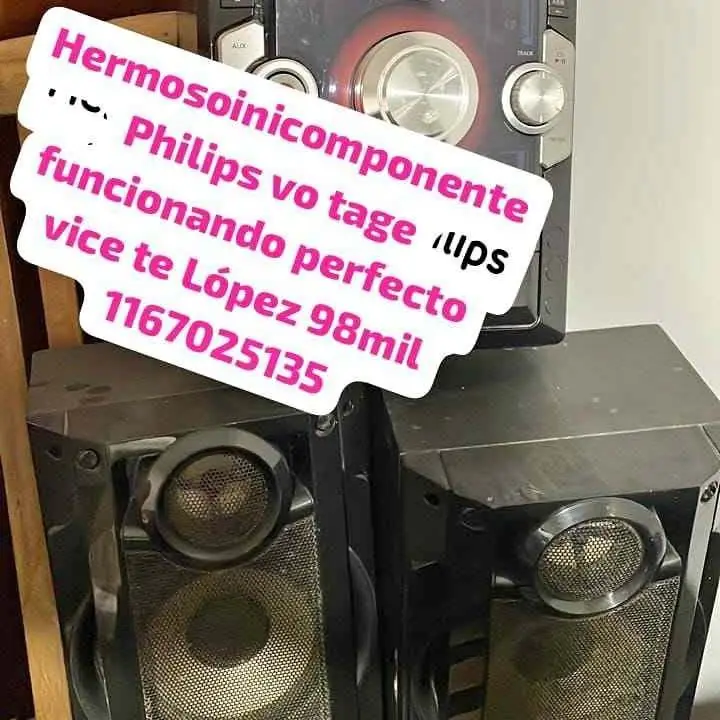 Se liquida hermoso equipo sonido vintage Philips