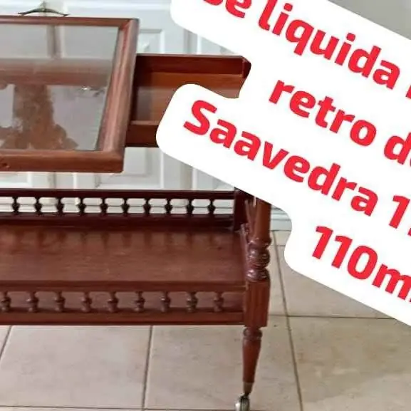 Se va hoy hermosa mesa de diseño vintage Saavedra