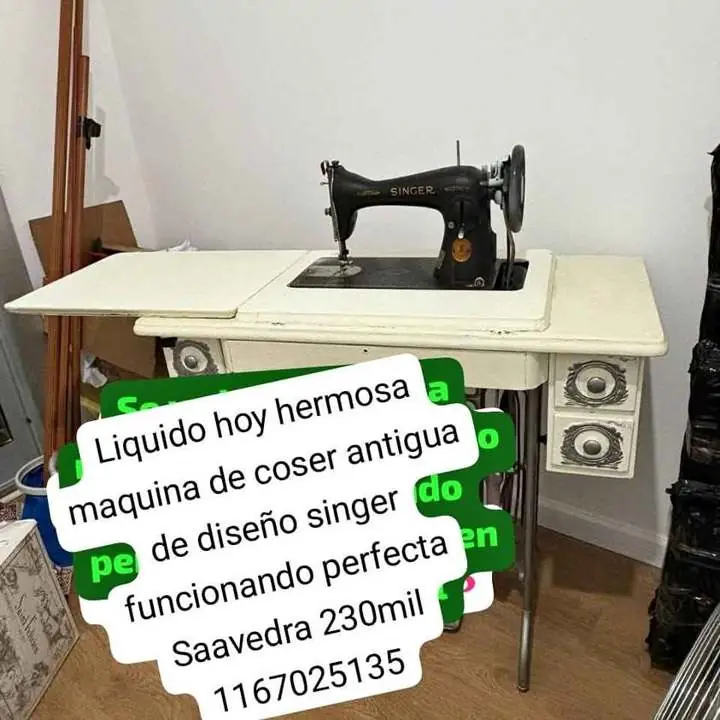 Se va hoy hermosa maquina de coser antigua singer funcionando perfecta