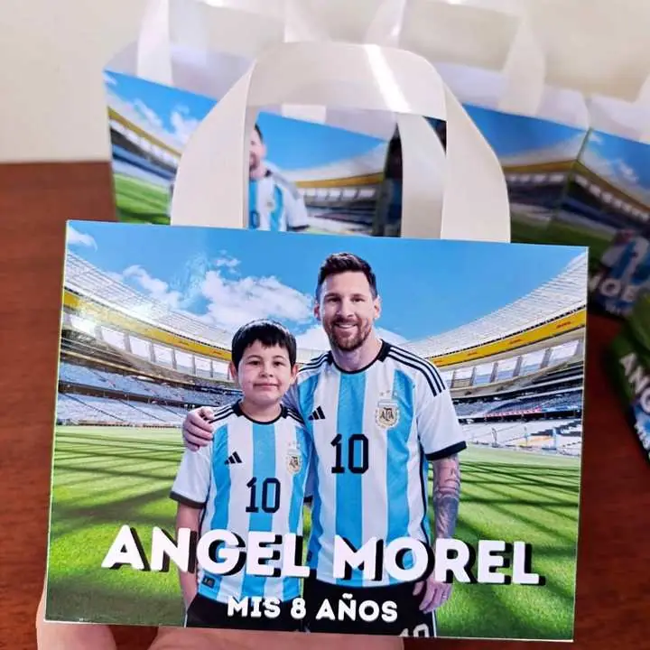 Bolsitas de Messi futbol personalizado