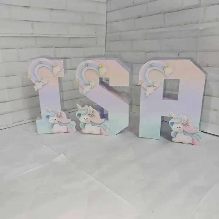 Letras 3d 3 unidades