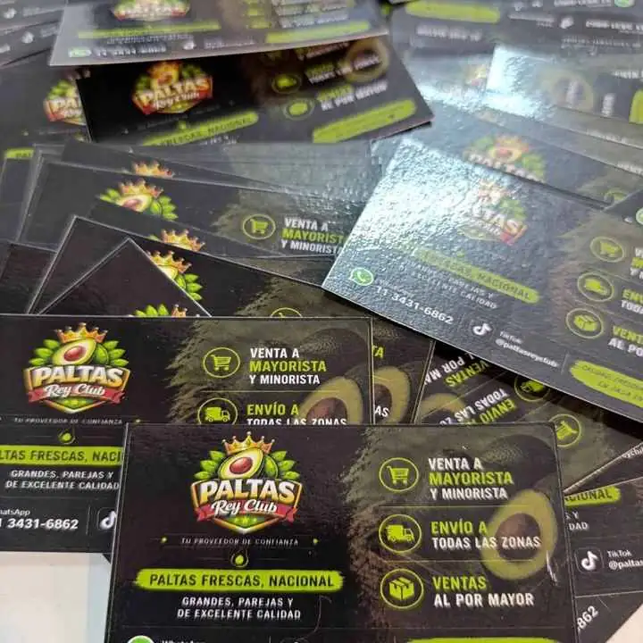 Trajetas laminadas 100 u 9x5