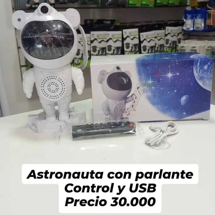 Proyector astronauta con Bluetooth