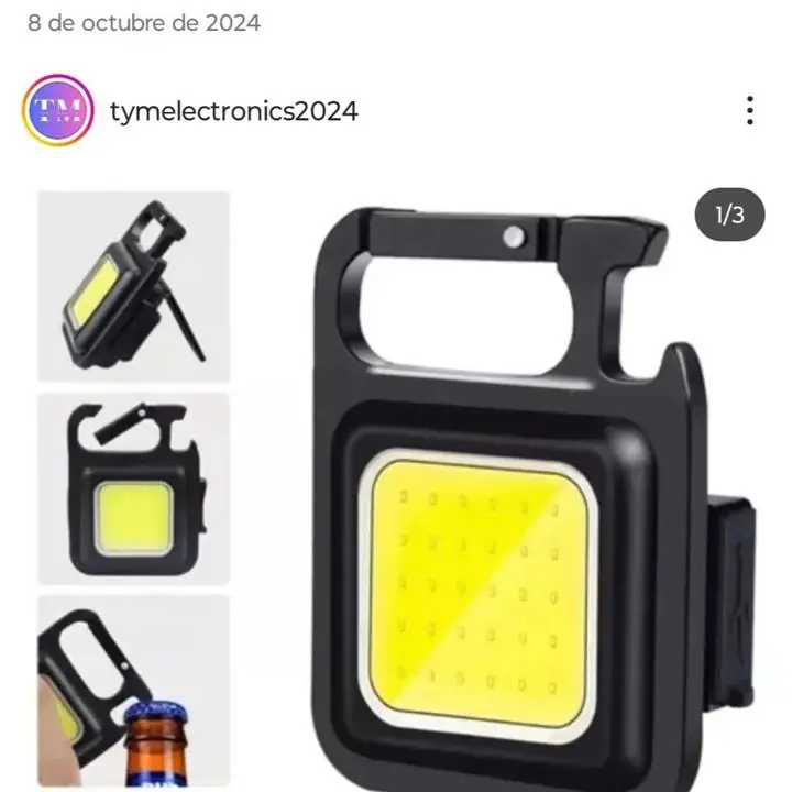 Linterna portátil recargable