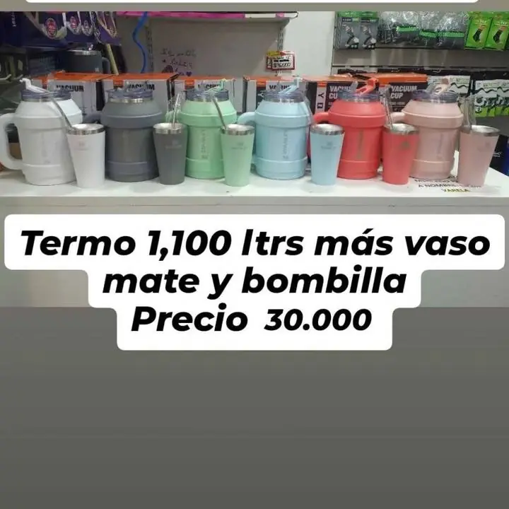 Termo 1,200 litros + mate