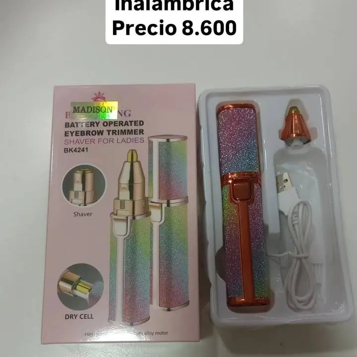 Depiladora de cejas recargable