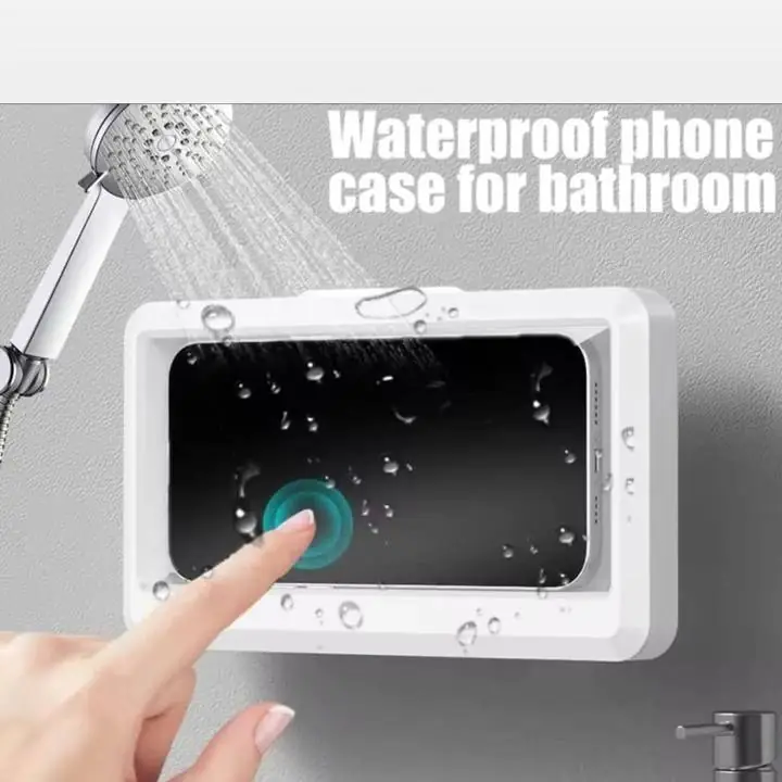 Soporte impermeable para teléfonos con rotación ducha