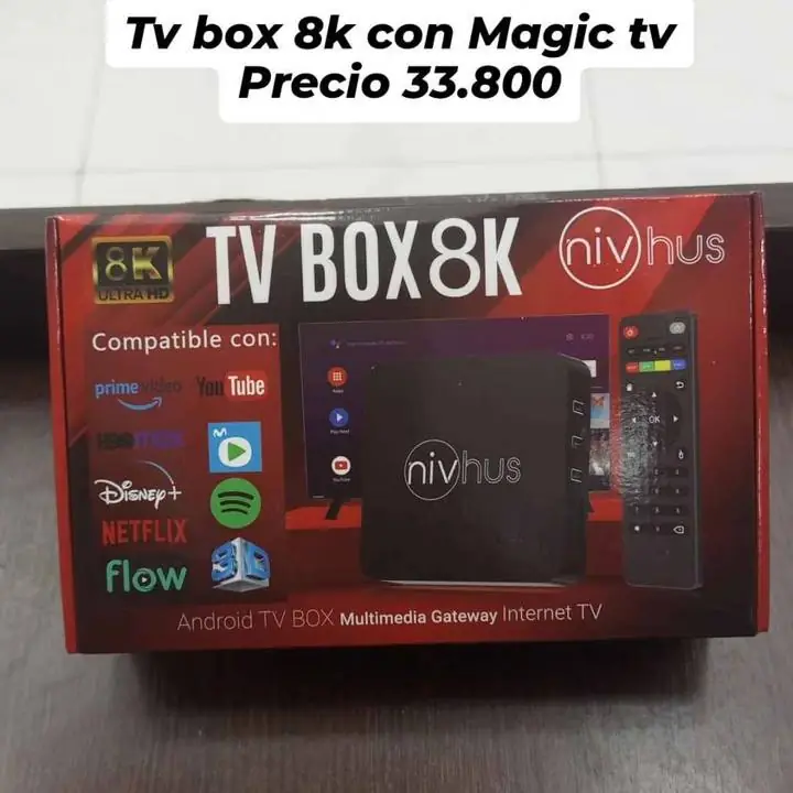 Tv box 8 k con Magic tv