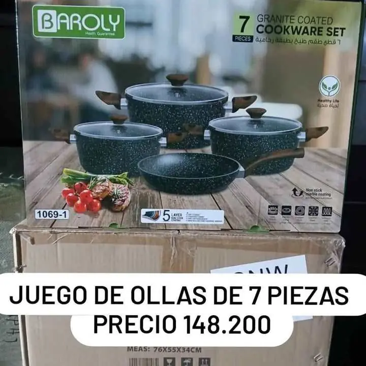 Juego de ollas 7 piezas