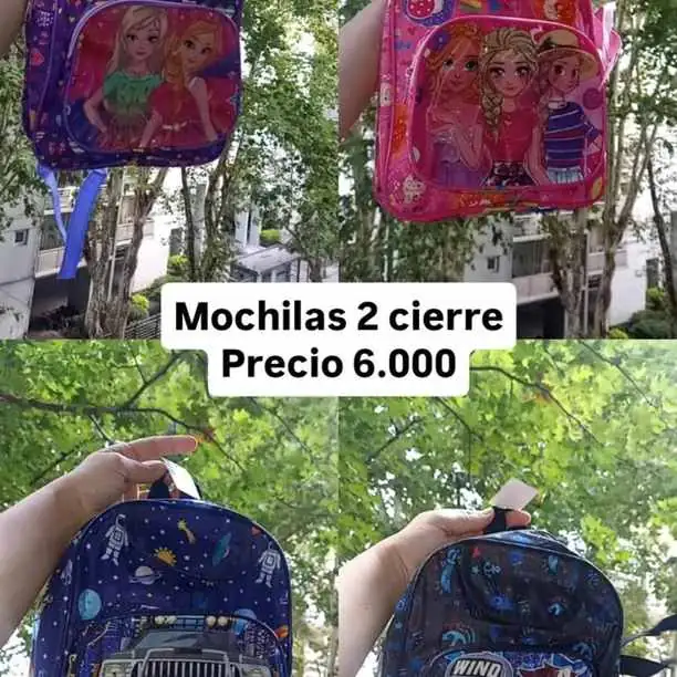 Mochila 2 cierres