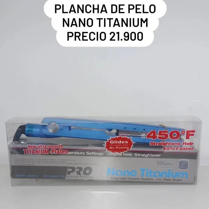 Plancha de pelo nano titanium