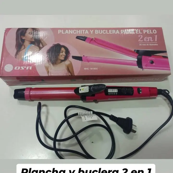 Plancha y buclera 2 en 1