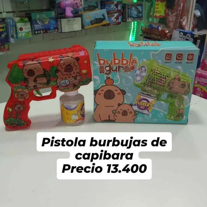Pistola burbujas labubu