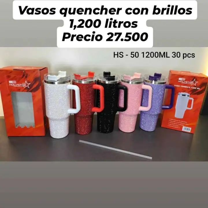 Vaso quencher 1,200 LTS con brillos