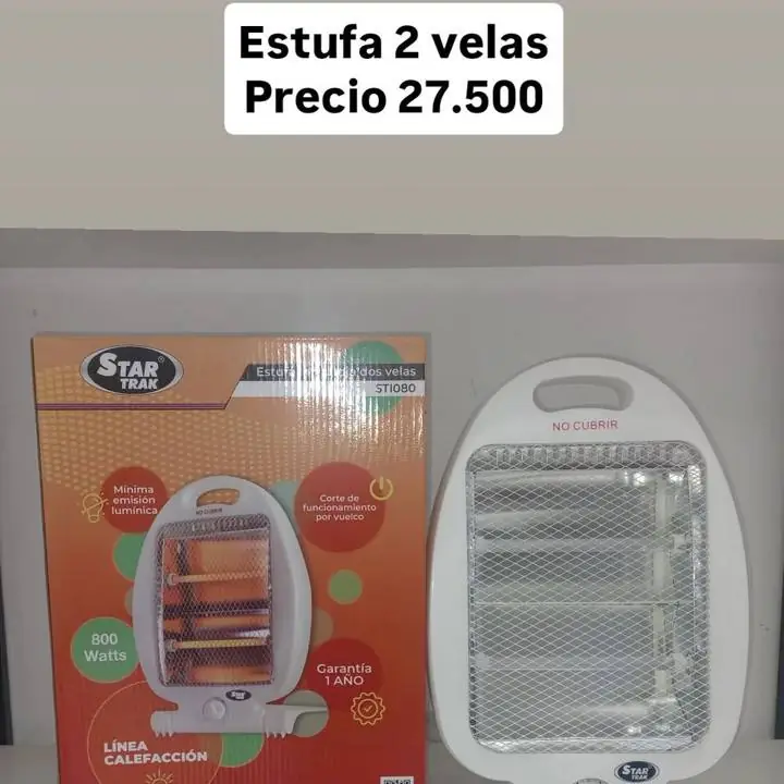Estufa electrica 2 velas