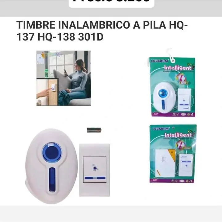 Timbre inalámbrico a pila