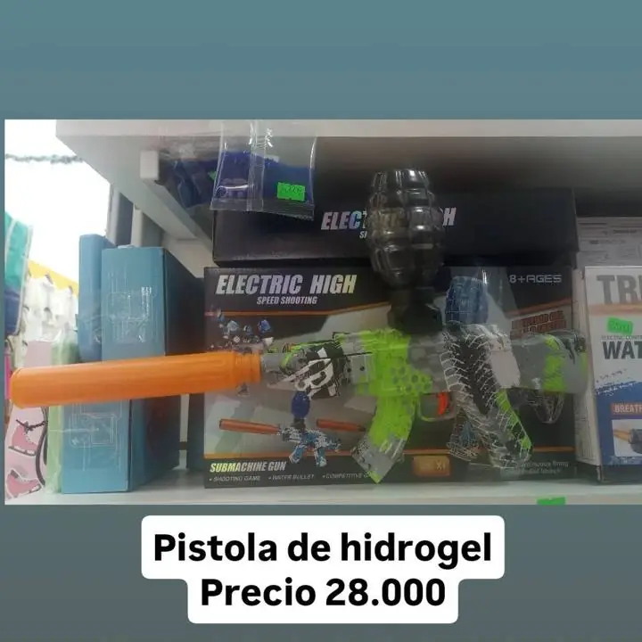 Pistola de hidrogel con accesorios