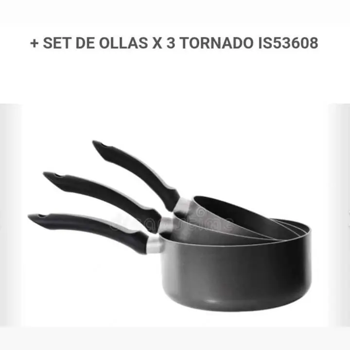 Set de 3 ollas tornado