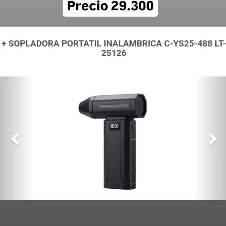 Soplador portátil inalambrico