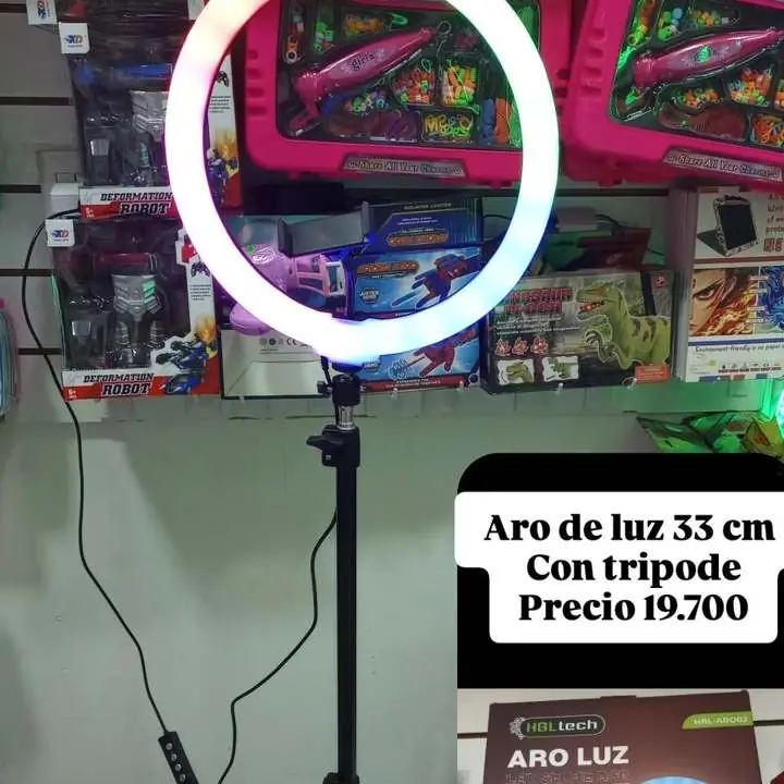Aro de luz 33cm con rgb
