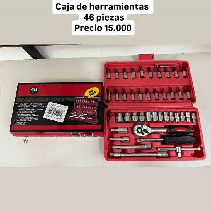 Caja herramientas 46 piezas