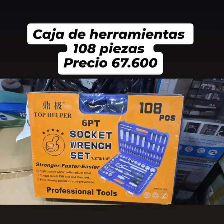 Caja de herramientas 108 piezas