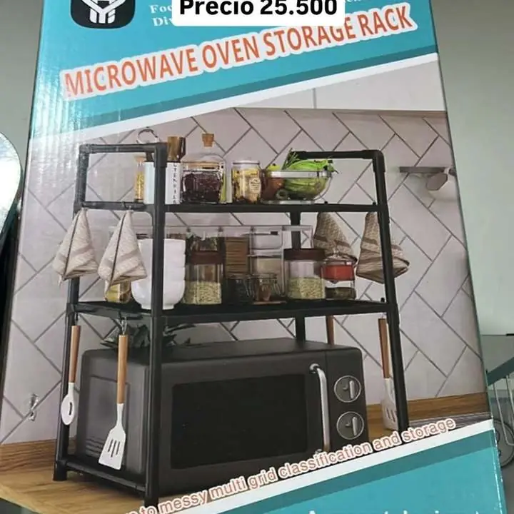 Estante organizador de microondas