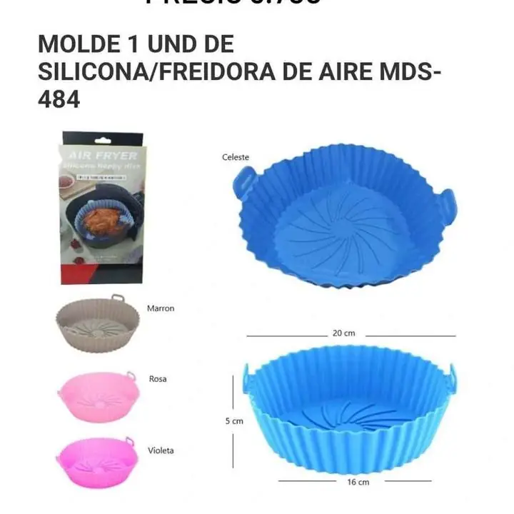 Molde de silicona redondo