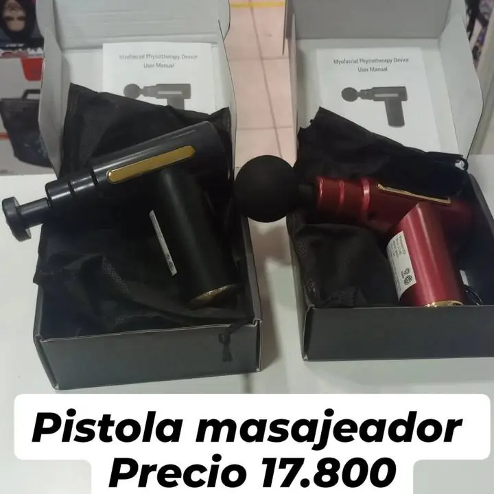 Pistola masajeador recargable