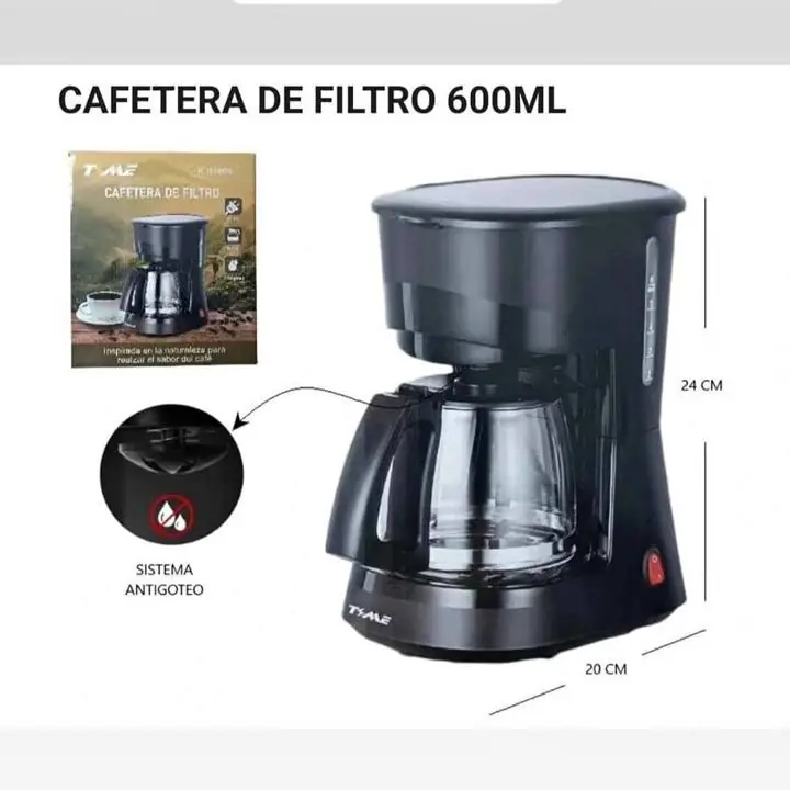 Cafetera de filtro 600 ml