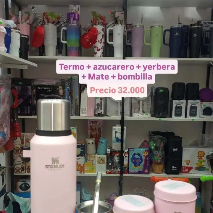 Termo + azucarera+ yerbera+ mate + bombilla