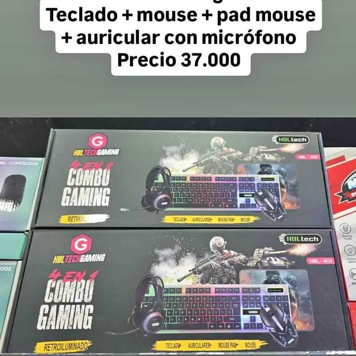 Teclado gamer 4 en 1