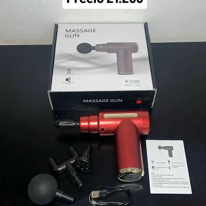 Pistola masajeador grande recargable