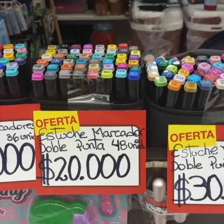 Marcadores doble punta