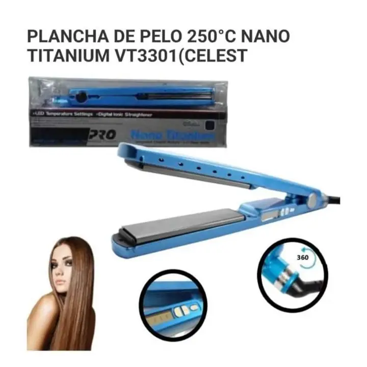 Plancha de pelo nano titanium