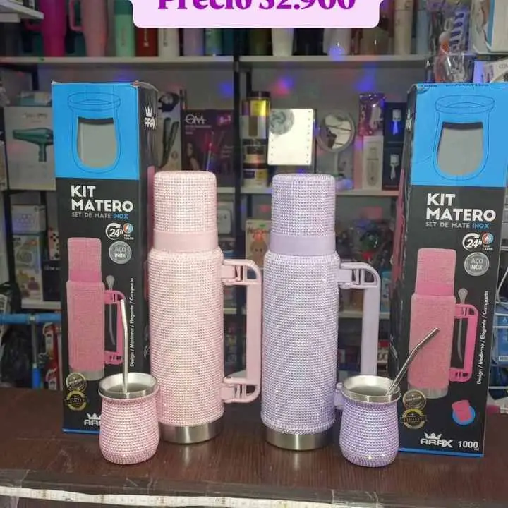 Set termo 1 Ltrs + mate 160 ML + bombilla