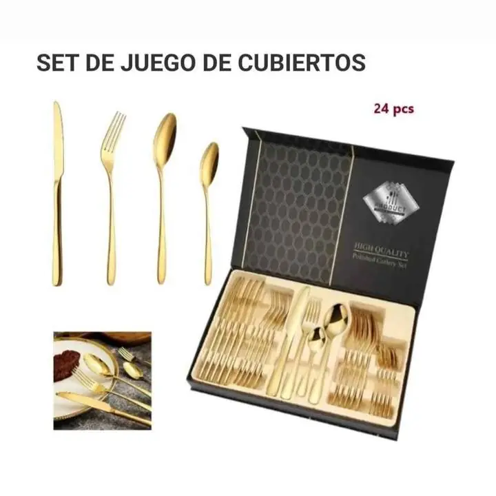 Set cubiertos 24 pzas
